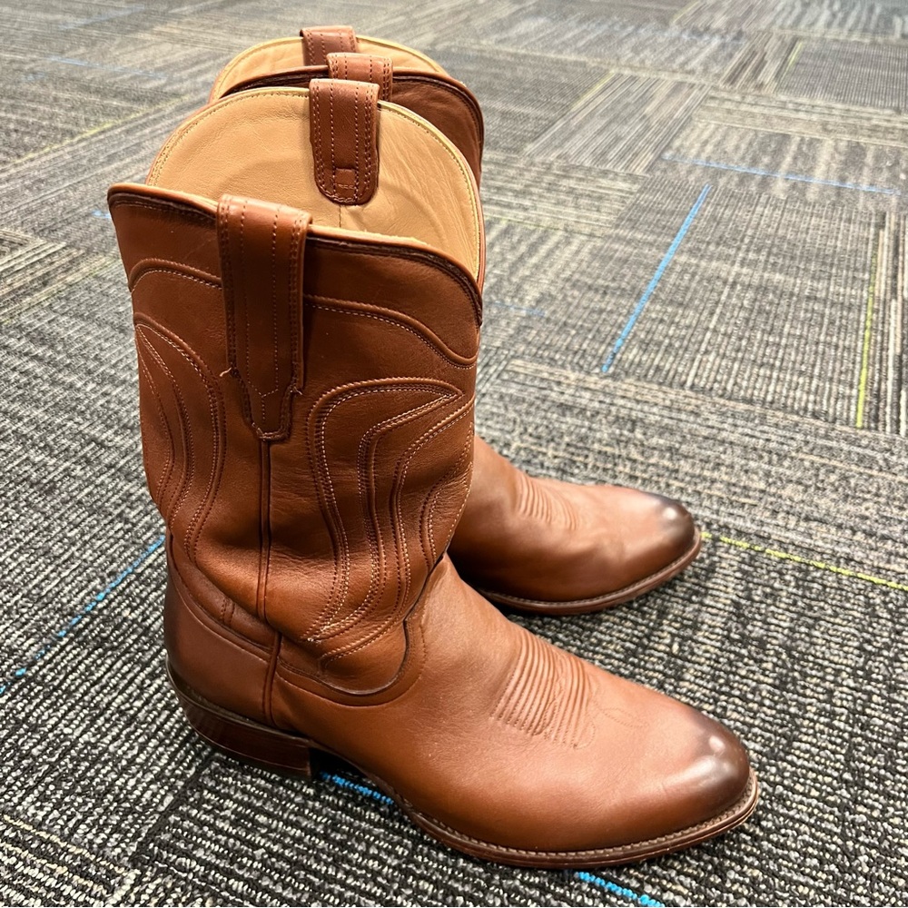 Tecovas Cartwright Bourbon Calf Cowboy Boots Size 13EE